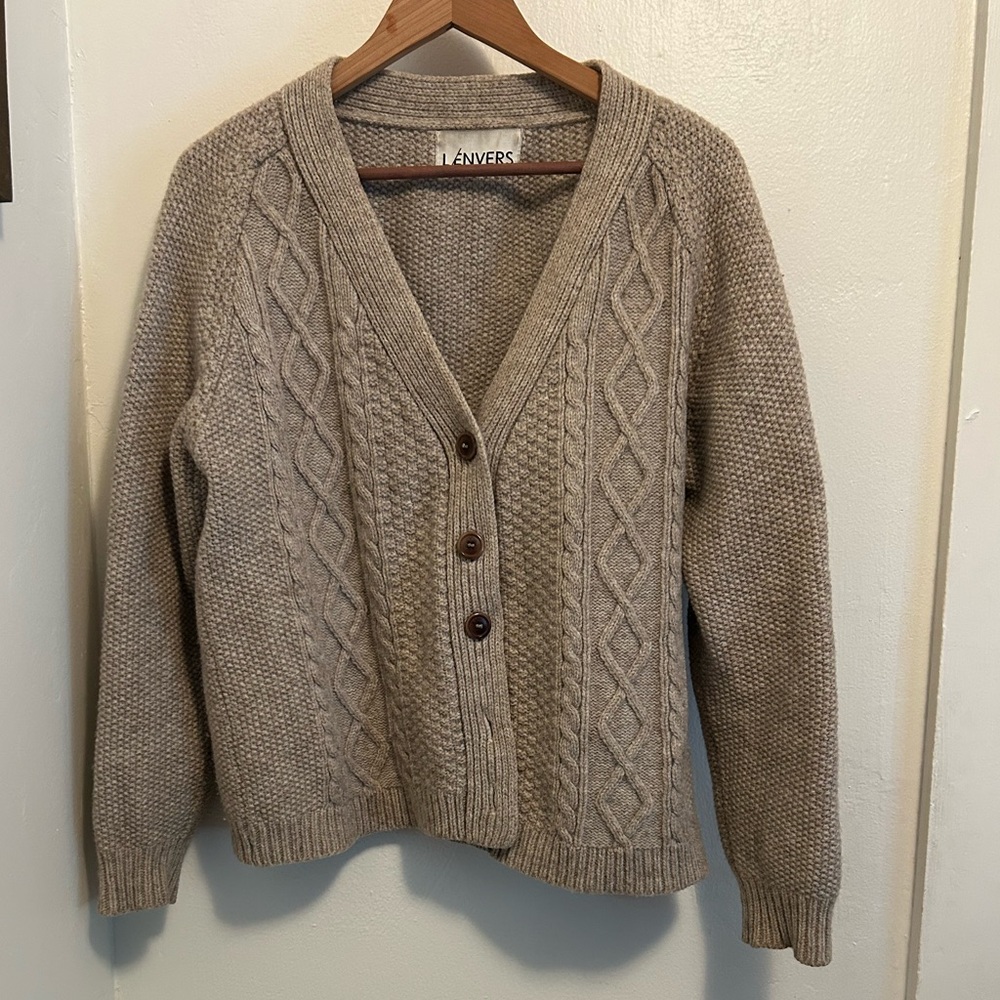 Lenvers wool grandpa cardigan